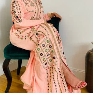 Caftan Marocain Rose Moderne Mazagan Couture