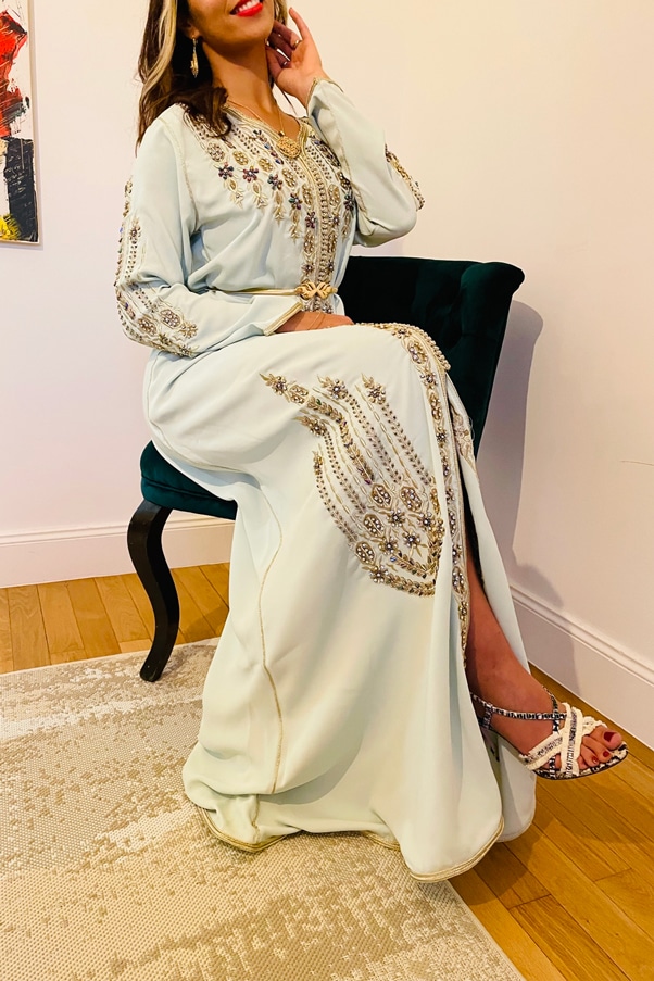 Caftan Vert Clair - Mazagan Couture